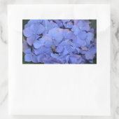 Rustige Paarse Hydrangea macrophylla Rechthoekige Sticker (Tas)