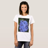 Rustige Paarse Hydrangea macrophylla T-shirt (Voorkant volledig)