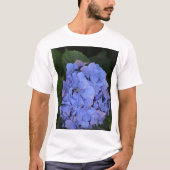 Rustige Paarse Hydrangea macrophylla T-Shirt (Voorkant)