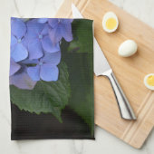 Rustige Paarse Hydrangea macrophylla Theedoek (Quarter Fold)