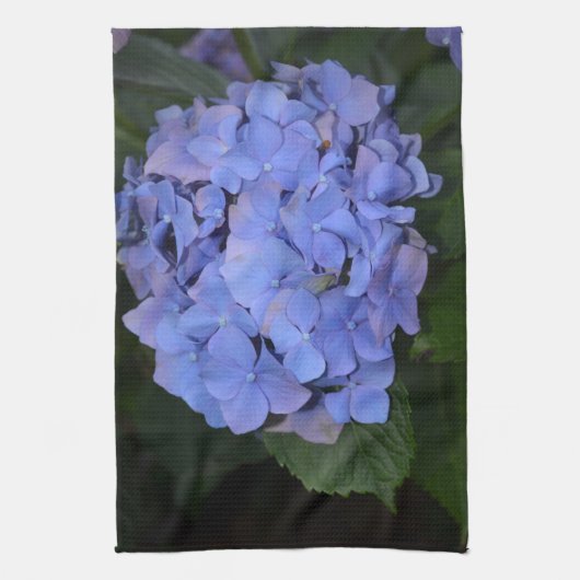 Rustige Paarse Hydrangea macrophylla Theedoek (Verticaal)