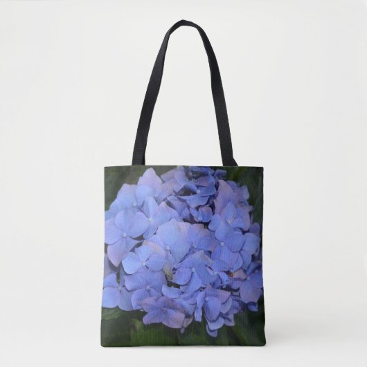 Rustige Paarse Hydrangea macrophylla Tote Bag (Voorkant)