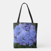 Rustige Paarse Hydrangea macrophylla Tote Bag (Achterkant)