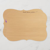 Rustige Paarse Mason Jar Bridal Shower Kaart (Voorkant / Achterkant)