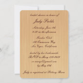 Rustige Paarse Mason Jars Bridal Shower Kaart (Achterkant)