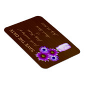 Rustige paarse metseljars Bewaar de datum-magneet Magneet (Rechterzijde)