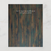 Rustige Paarse Oranje roze finale uitnodiging tot  (Achterkant)