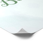 Rustige Paarse Roos Eucalyptus laat sekse onthulle Poster (Hoek)