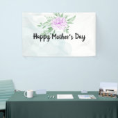 Rustige Paarse Roos Eucalyptus Moederdag Spandoek (Beurs)