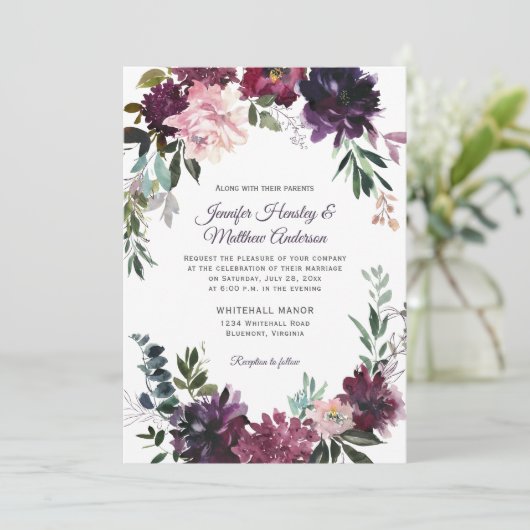 Rustige Paarse roze moerasrode oraalbaars Kaart (Staand voorkant)