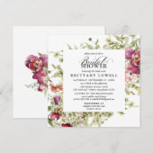 Rustige Paarse ventilator Vrijgezellenfeest Inv Kaart (Voorkant / Achterkant)