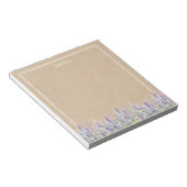 Rustige Paarse Waterverf Lupins-laptop Notitieblok (Schuin)