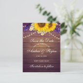 Rustige Paarse zonnebloempel landschuur Aankondigingskaart (Staand voorkant)