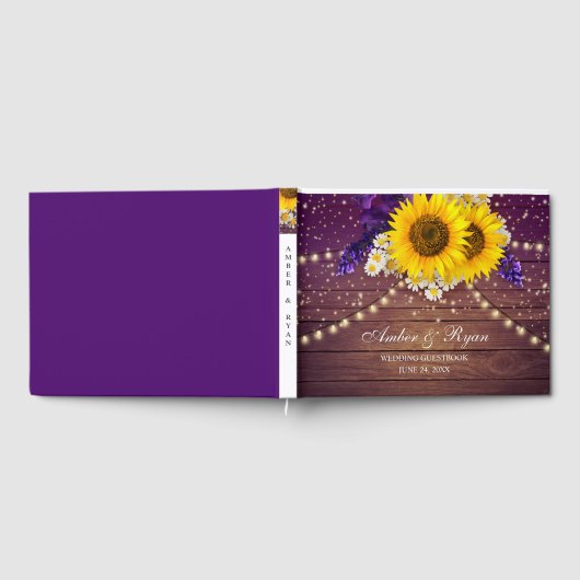 Rustige Paarse zonnebloempel landschuur Gastenboek (Volledig)