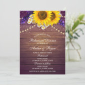 Rustige Paarse zonnebloempel landschuur Kaart (Staand voorkant)