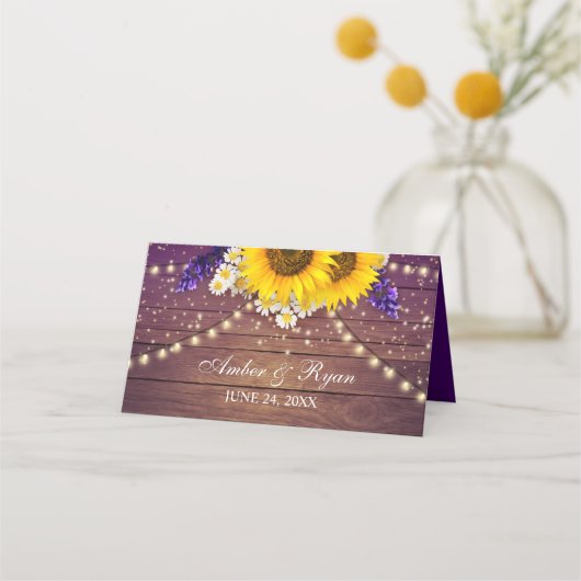 Rustige Paarse zonnebloempel landschuur Plaatskaartje (Voorkant)