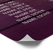 Rustige Paarse zonnebloempel landschuur Poster (Hoek)