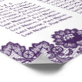 Rustige Paarse zonnebloempitje 8 Poster (Hoek)