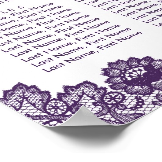 Rustige Paarse zonnebloempitje 8 Poster (Hoek)