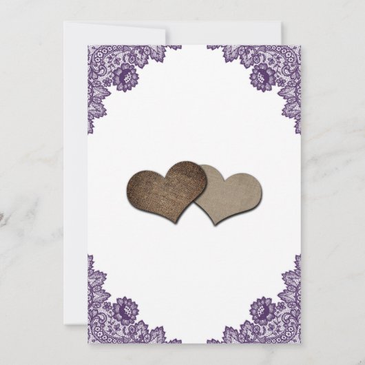 Rustige Paarse zonnebloempjes Kaart (Achterkant)