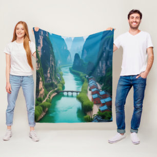Rustige paden gooien - Emerald Waters & Mountain Fleece Deken