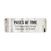 Rustige pagina's Library Return-adres Etiket (Voorkant)