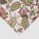 Rustige Paisley-bloem op crèmeachtergrond Tissuepapier (Detail)