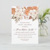 Rustige Pampas Genderneutraal Baby shower Kaart (Staand voorkant)