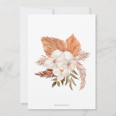 Rustige Pampas Genderneutraal Baby shower Kaart (Achterkant)