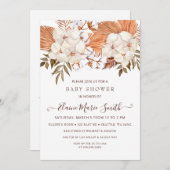 Rustige Pampas Genderneutraal Baby shower Kaart (Voorkant / Achterkant)