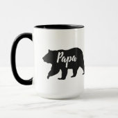 Rustige Papa Beer Simple Black en White Mok (Links)