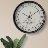 Rustige papieren 1e-weddenschap Jubileum wandklok