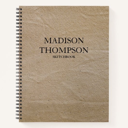 Rustige  papiermachine voor eenvoudige tekening notitieboek (Voorkant)