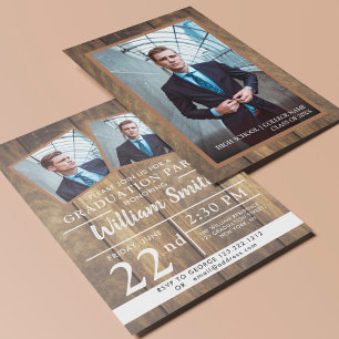 Rustige partij met drie foto's kaart