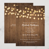 Rustige partijlichten Faux Vrijgezellenfeest Kaart (Voorkant / Achterkant)