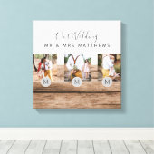 Rustige PASSEN GETROUWD van het Monogram van de Fo Canvas Afdruk (Insitu (Houten vloer))