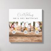Rustige PASSEN GETROUWD van het Monogram van de Fo Canvas Afdruk (Voorkant)