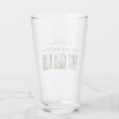 Rustige PASSEN GETROUWD van het Monogram van de Fo Glas (Achterkant)