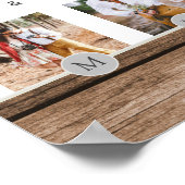 Rustige PASSEN GETROUWD van het Monogram van de Fo Poster (Hoek)