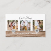 Rustige PASSEN GETROUWD van het Monogram van de Fo Visitekaartje (Voorkant)