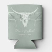 Rustige pasta Groene witte Westerne Koe Blikjeskoeler (Achterkant)