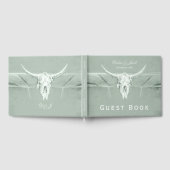 Rustige pasta Groene witte Westerne Koe Gastenboek (Volledig)