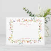 Rustige pasta Lijst, Vrijgezellenfeest van wilde b Bedankkaart (Staand voorkant)