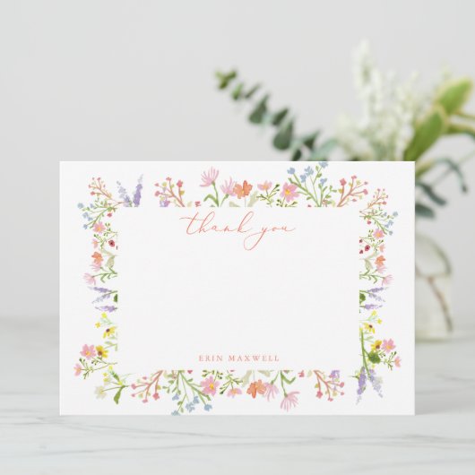 Rustige pasta Lijst, Vrijgezellenfeest van wilde b Bedankkaart (Staand voorkant)