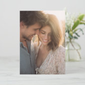 Rustige Pastel Bloemen Foto Kaart (Staand voorkant)