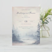 Rustige Pastel Waterverf Bos Kaart (Staand voorkant)