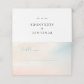 Rustige Pastel Waterverf Plaatskaartje (Buitenkant ongevouwen)