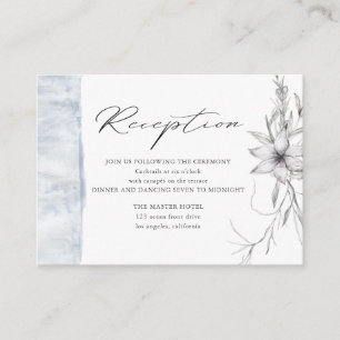 rustige pastelbotanische trouwenkaart informatiekaartje