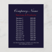 Rustige Patriottische Amerikaanse Wooden Construct Flyer (Achterkant)