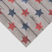Rustige patriottische houtsterren tissuepapier (Detail)